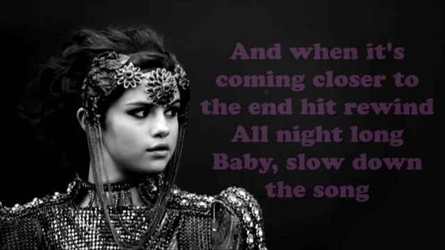 Selena Gomez Slow Down with on screen lyrics смотреть онлайн