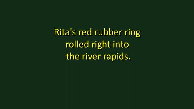 How fast can you say Tongue Twister 87: Rita's red rubber... смотреть онлайн