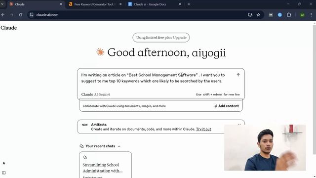 HOW TO USE CLAUDE AI TO WRITE A GOOD ARTICLE FOR SEO| HINDI смотреть онлайн