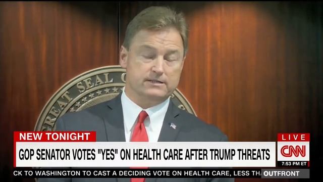 CNN: Senator Heller Votes 'Yes' on Health Care Repeal After Trump Threats смотреть онлайн