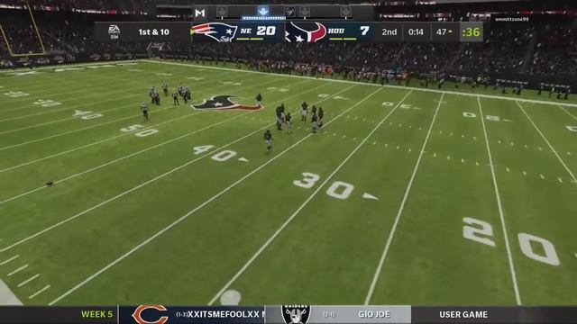 EA Madden NFL 22 Show Us Your TD's League: Week 5 Patriots (2-2) @ Texans (1-3) смотреть онлайн