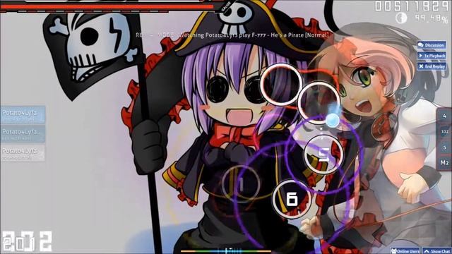 osu! - F-777 - He's a Pirate [Normal] смотреть онлайн