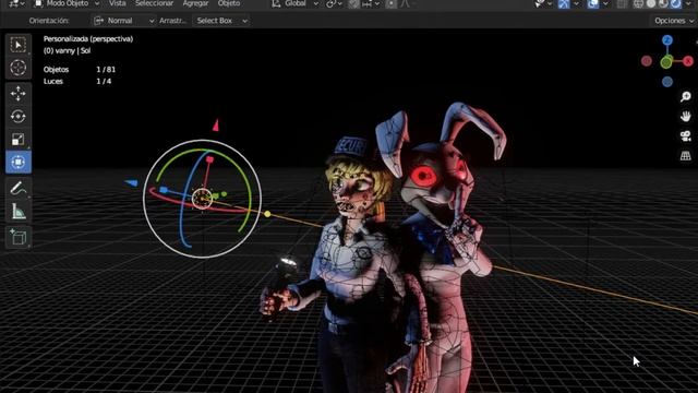 FNAF Security Breach - Vanessa & Vanny // Speed picture (Angelmations 3D) смотреть онлайн