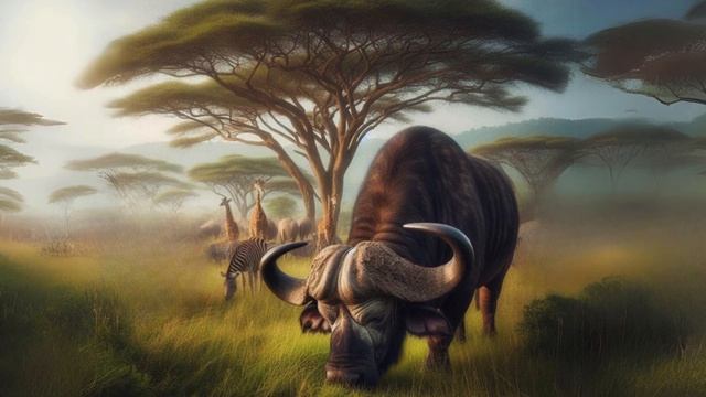 CAPE BUFFALO VS AMERICAN BISON - Which is more powerful? смотреть онлайн