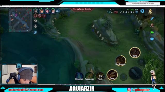 BORA DE HOK TOP 1 BRASIL EM PERDER ESTRELA/ HONOR OF KINGS AO VIVO смотреть онлайн