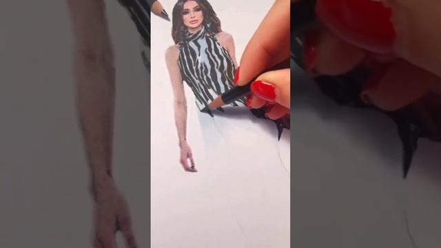 How To Draw Celia Kritharioti Haute Couture Spring 2023 ✨ || #fashiondesigner @graphicstylebyhijab смотреть онлайн