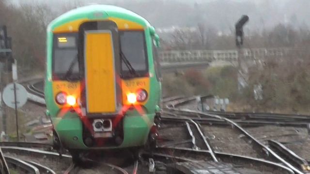 Brand New Class 377/6 377601 EMU Now In Service Departing Selhurst For Sutton смотреть онлайн