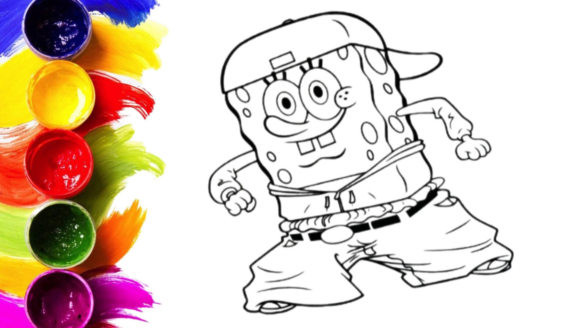 ГубкаБоб 🧽 раскраска для детей/рисунки для срисовки смотреть онлайн