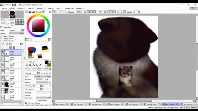 cute cat (Paint tool SAI) смотреть онлайн