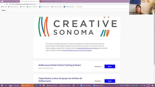 Creative Sonoma ArtSurround Artist Application Workshop смотреть онлайн