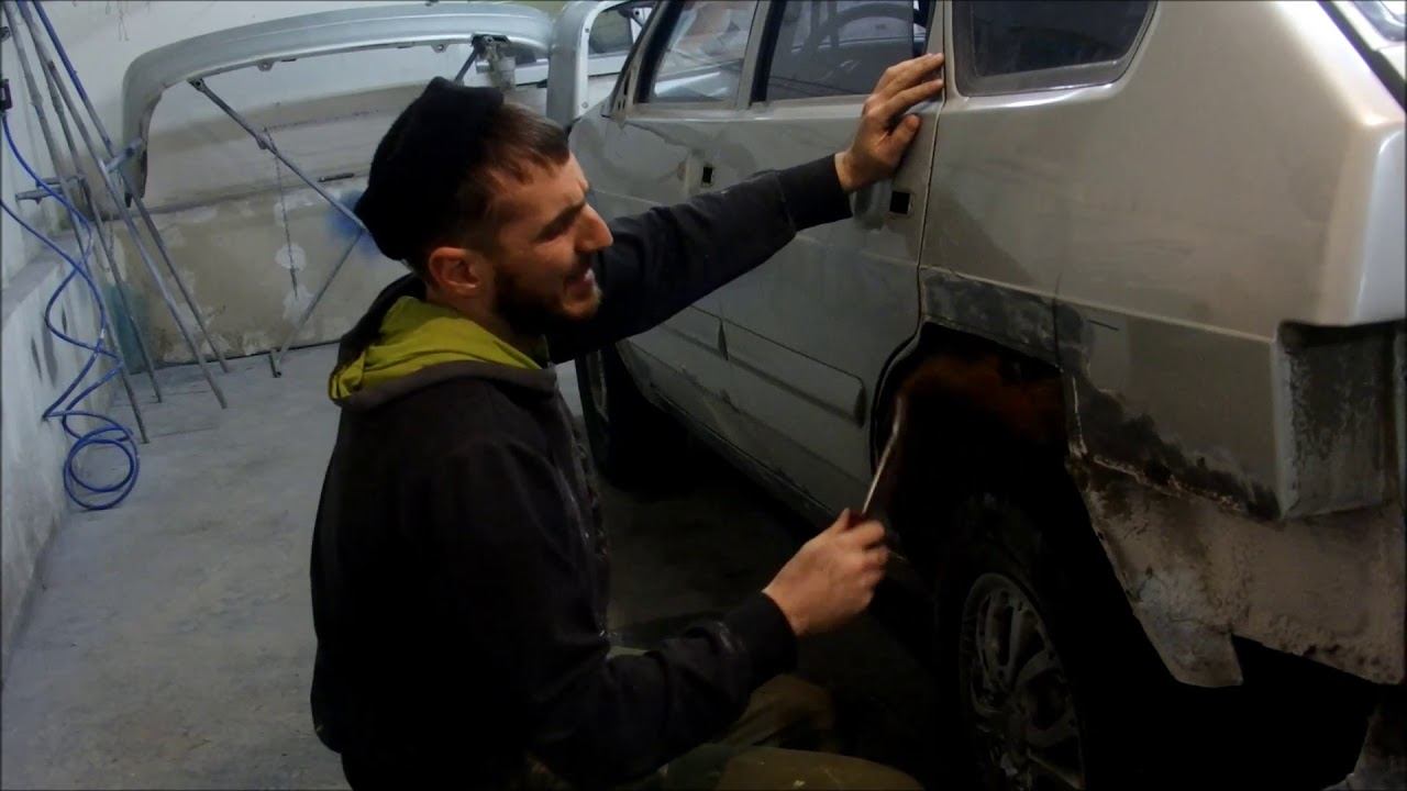 кузовной ремонт ,замена задней арки ваз 2109-14