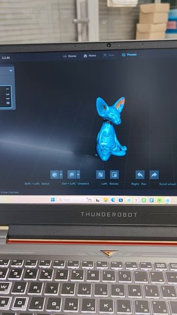3Д сканер Raptor в работе - сканируем котика смотреть онлайн