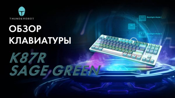 Обзор механической клавиатуры K87R Sage Green