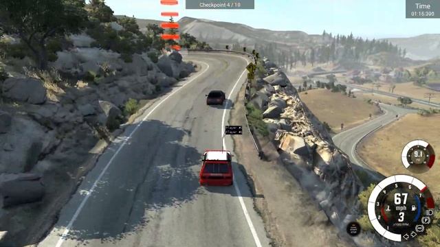 BeamNG.Drive 0.11 Multiseat Camera Update - West Coast USA Mountain Race AI смотреть онлайн