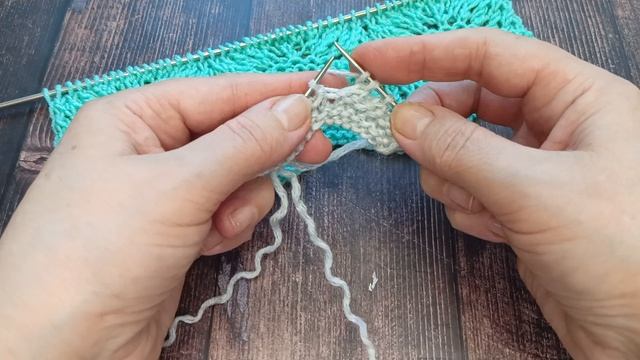 Супер простой узор спицами. смотреть онлайн