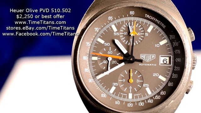 Heuer Olive PVD 5100 510.502 Military смотреть онлайн