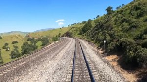 #4К #UltraWide #TEHACHAPI - вид машиниста поезда в формате УльтраВайд ! 3840*1620*30fps