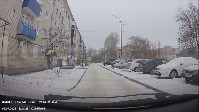 Пример видео с камеры заднего вида видеорегистратора iBOX Epic WiFi Dual через тонировку 5% смотреть онлайн