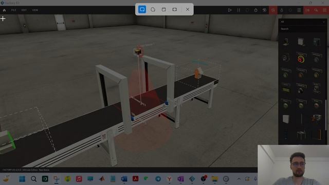 Factory IO and Control IO - Conveyor Basics смотреть онлайн