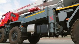 Перевод автокрана Челябинец в рабочее положение