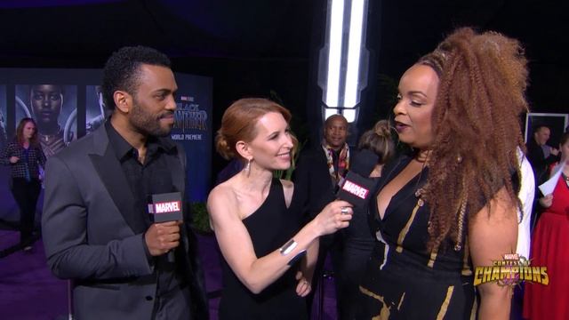 Costume Designer Ruth E. Carter on Marvel Studios' Black Panther World Premiere Red Carpet смотреть онлайн
