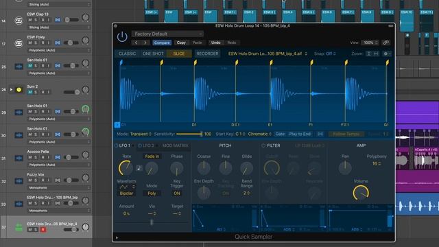 Turn Drum Loops Into Drum Kits Logic X смотреть онлайн