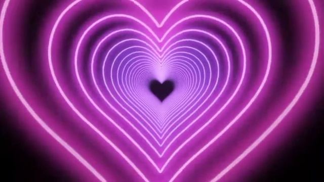 neon lights love heart tunnel and romantic abstract glow particles 4k moving wallpaper background смотреть онлайн
