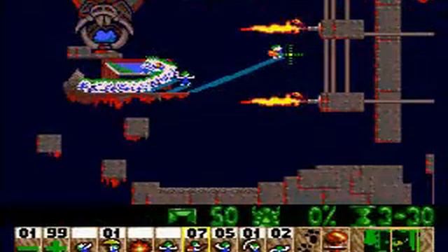 Lemmings Present 30 Final impediment (under 1 minute) смотреть онлайн