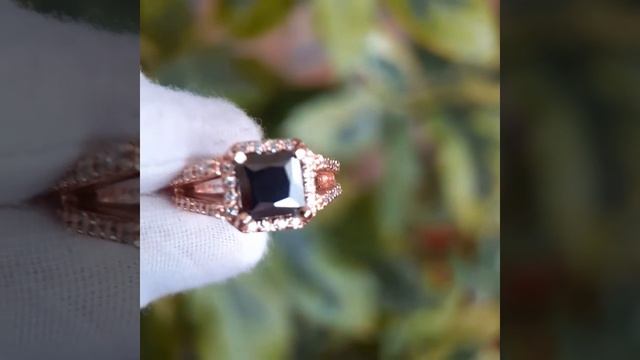 Кольцо с природным натуральным бриллиантом смотреть онлайн