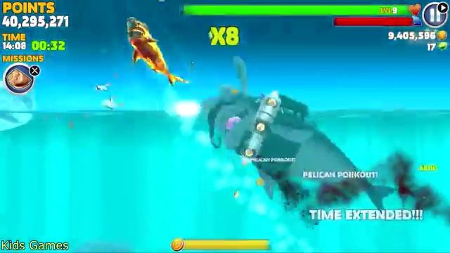 MEGALODON Shark Attack Hungry Shark Evolution Part 6 HD смотреть онлайн