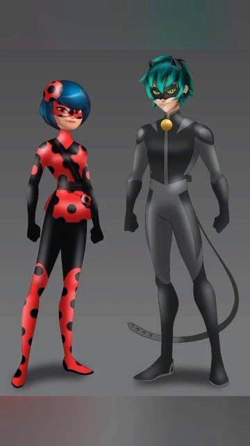 Luka y Kagami con los Miraculous de la Catarina y Gato Negro - Katarami - StyleCat Ladybug Chat Noi смотреть онлайн