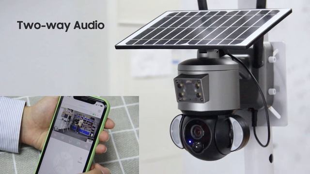 SECTEC 528 New Solar Camera Red-Blue Alert led demo смотреть онлайн