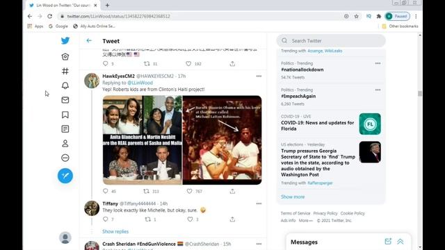 Epic Lin Wood TWEET Implies Barack Obama's Children Are Adopted!!! смотреть онлайн