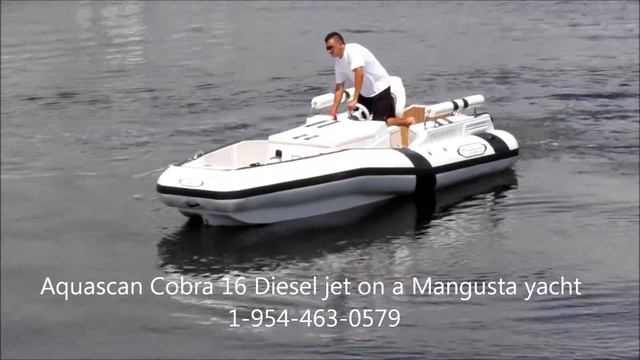 Aquascan Cobra16 Diesel jet in a Mangusta Yacht смотреть онлайн