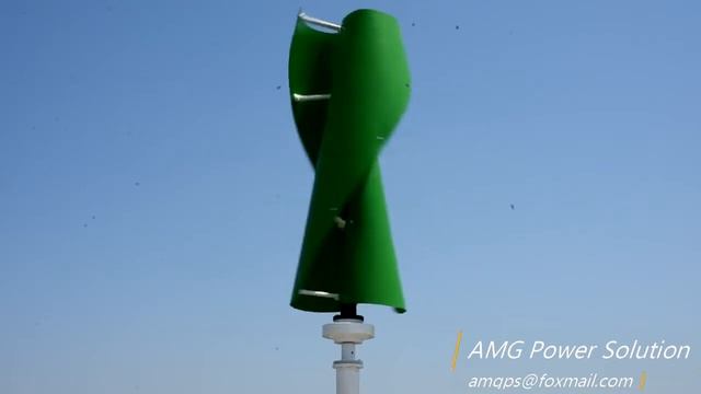 Helix Wind Turbine, green color смотреть онлайн