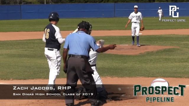 Zach Jacobs Prospect Video, RHP, San Dimas High School Class of 2019 смотреть онлайн