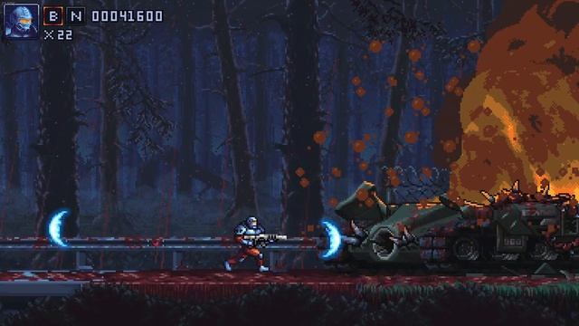 Iron Meat взаимодействие с надписью «Уровень пройден»