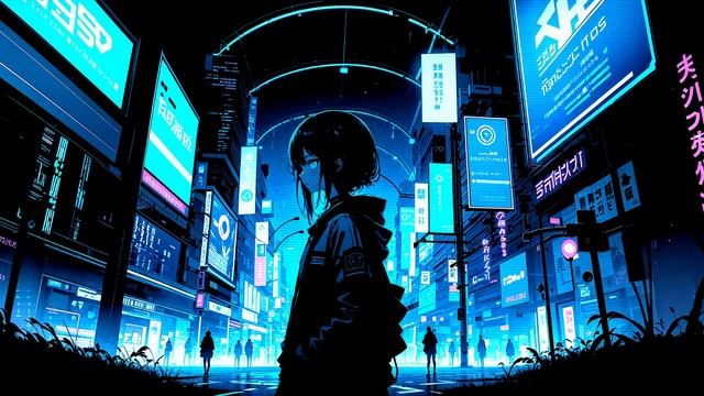 Dark Night in Tokyo - Synthwave / Cyberpunk / Coding Mix смотреть онлайн