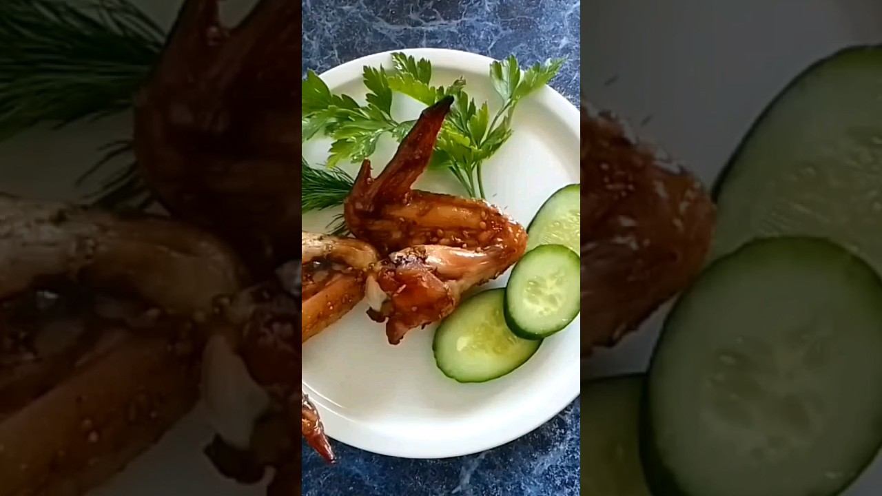 Куриные крылья в духовке смотреть онлайн