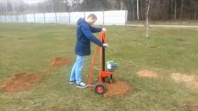 Бурение лунок на садовом участке для установки забора смотреть онлайн