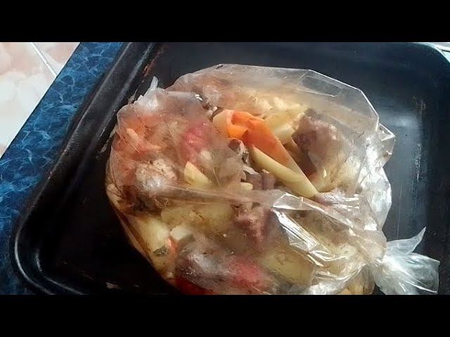 Свиные рёбрышки с овощами смотреть онлайн