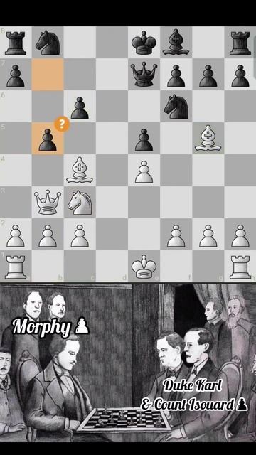 Paul Morphy vs. Duke Karl / Count Isouard "Opera game". #chess #checkmate #brilliant #paulmorphy смотреть онлайн