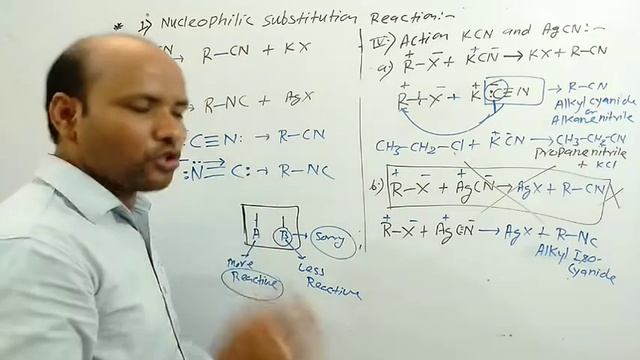 NUCLEOPHILIC SUBSTITUTION REACTION смотреть онлайн