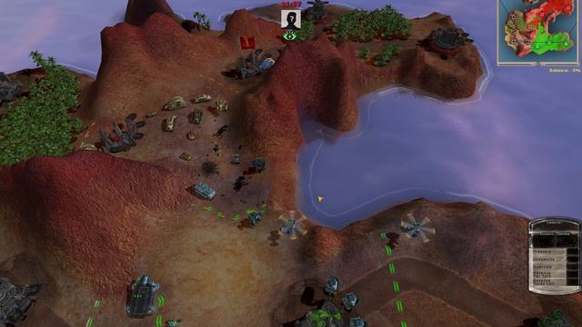 Massive Assault Network 2 (TBS Game): Map San Femando, Playing On Linux (Lutris, Wine): Defeat