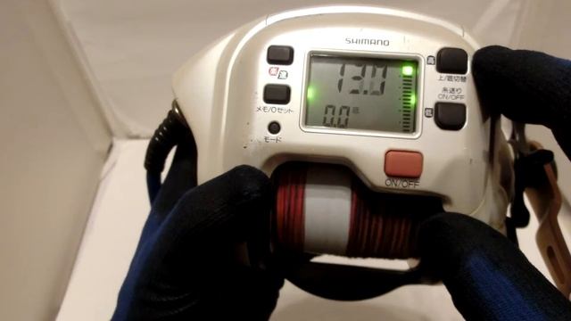 Shimano Dendou-maru 4000R Electric Reel ＋English manual Very good !! смотреть онлайн