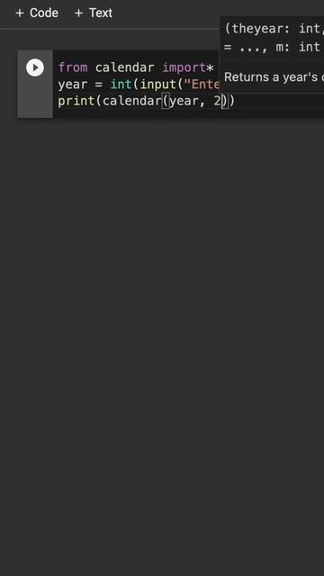 Howto: Whole Year Calendar in Python #shorts смотреть онлайн