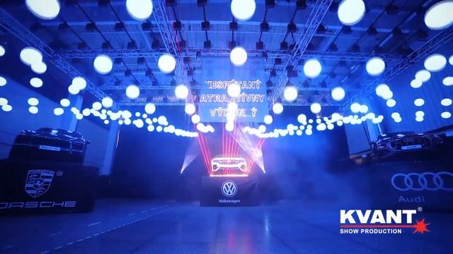 Lasers for Car Events | Kvant Show Production at Porsche Event смотреть онлайн