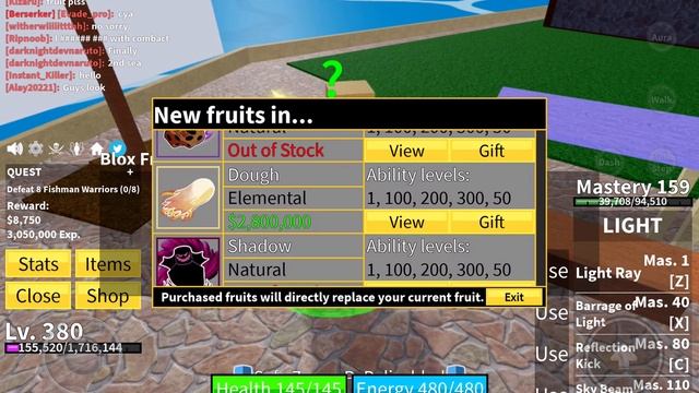 Dough is in stock quickly buy guys in blox fruits смотреть онлайн