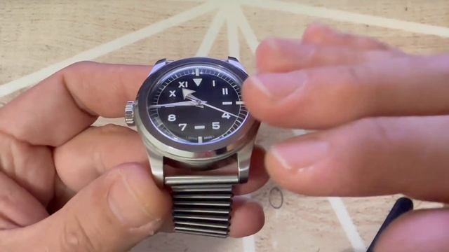 @sericawatches recensione il Serica 4513 fieldwatch con quadrante california e Bonklip смотреть онлайн