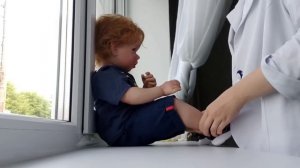 Vlog//Делаем прививку реборну Майклу//**У Майкла истерика**